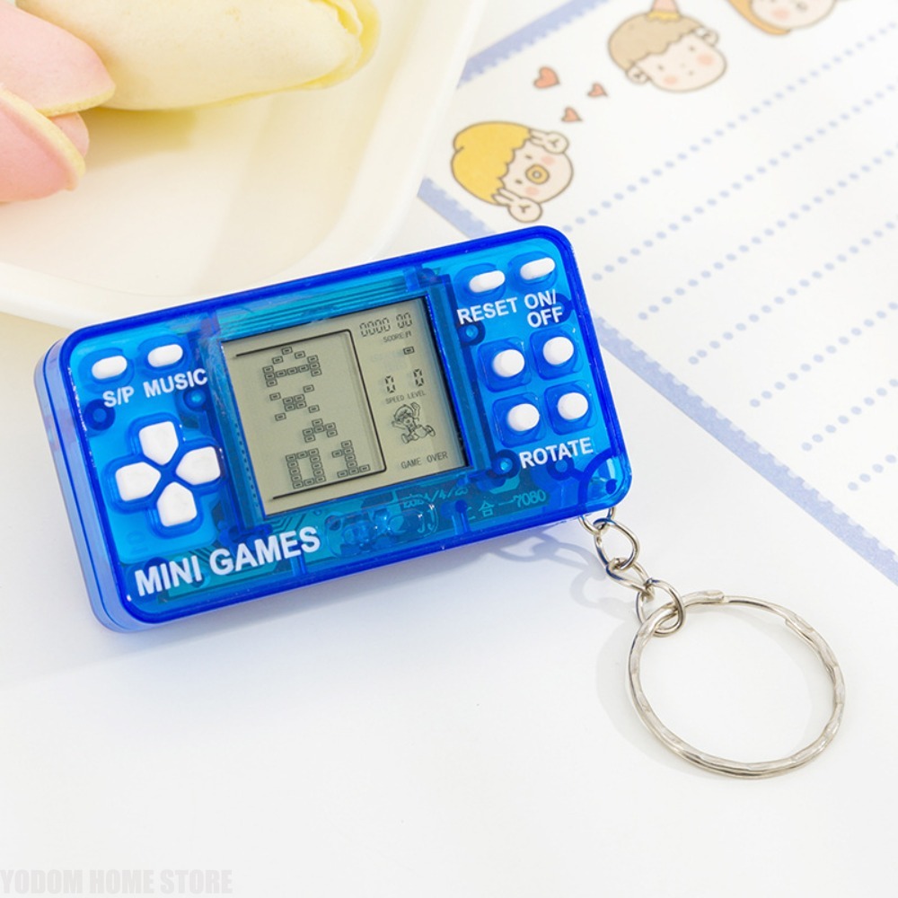 Retro Handheld Console - Портативная игровая консоль-тетрис в виде брелока,