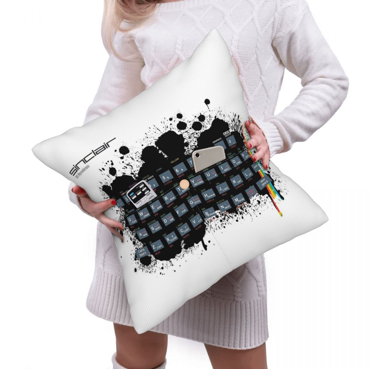Retro Gaming Zx Spectrum - Декоративная наволочка в стиле ретро-игр -