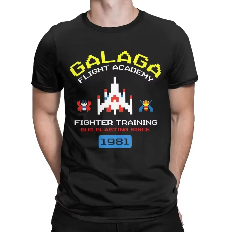 Retro Gaming Gamestop - Крутая футболка с принтом Galaga в