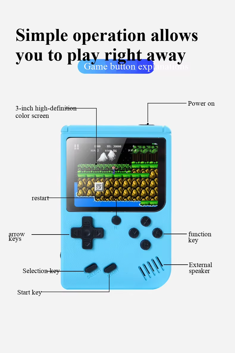 Портативная игровая консоль 40 – обзор и цена Retro Gaming Qss
