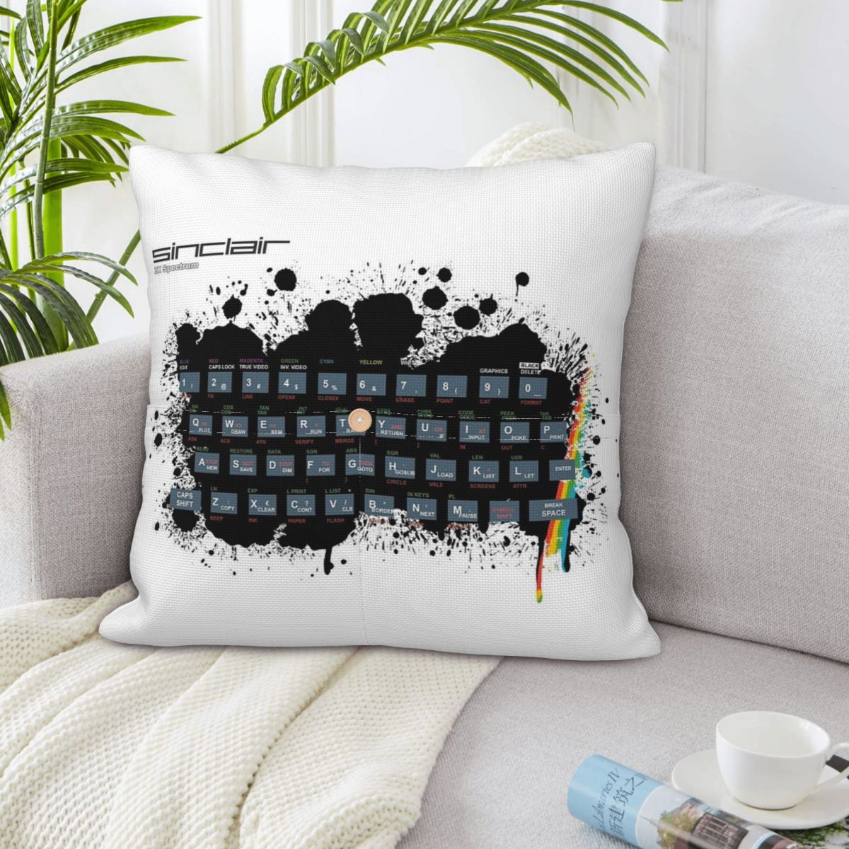 Декоративная наволочка в стиле – обзор и цена Retro Gaming Zx Spectrum