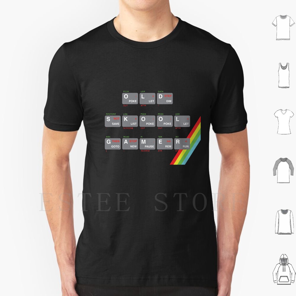 Футболка Old Skool Gamer, хлоп – обзор и цена Retro Gaming Zx Spectrum
